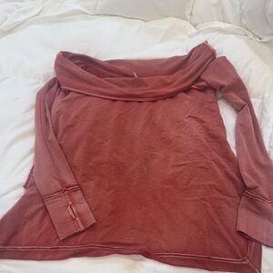 Free People Off-Shoulder/Cowl Neck Top